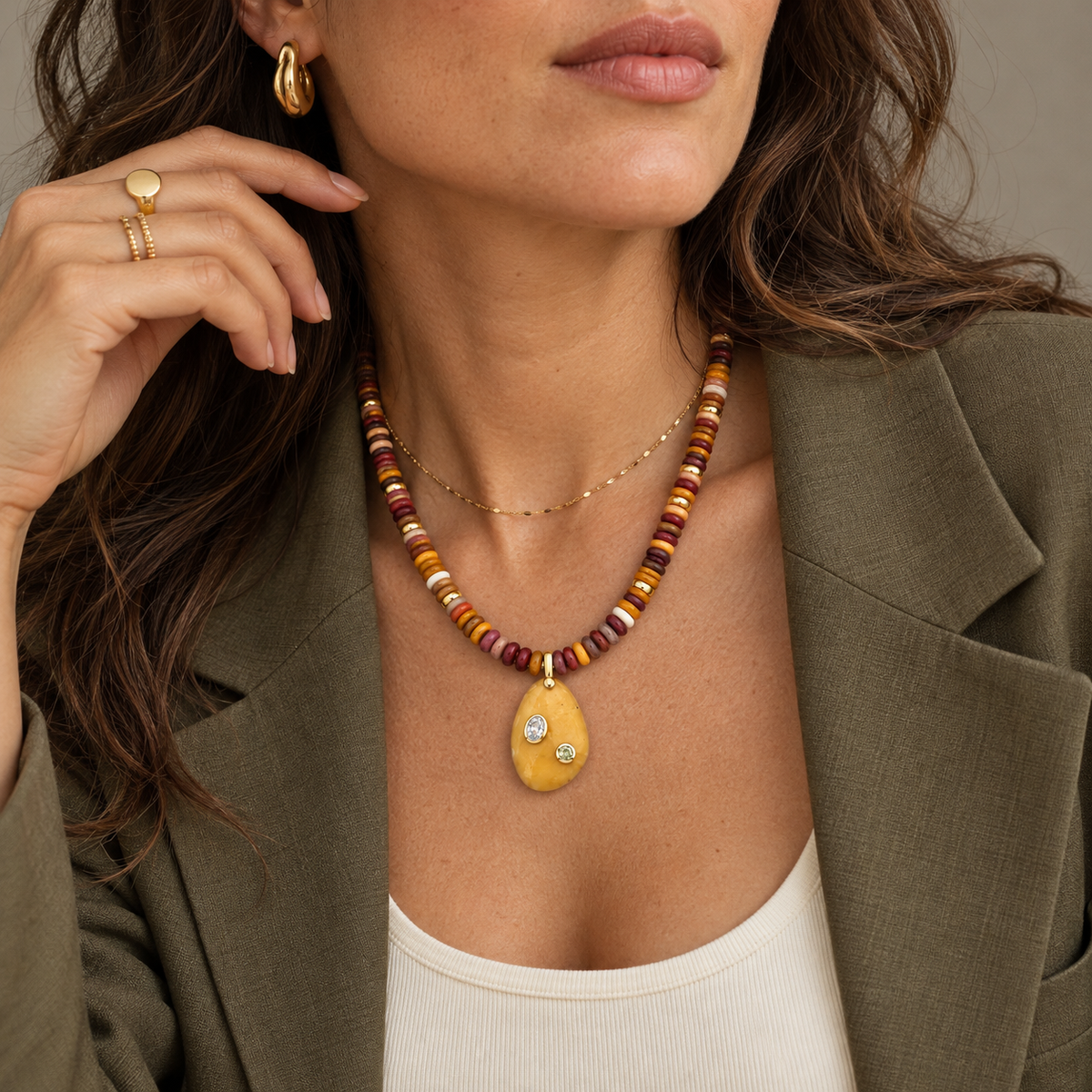 Celeste Sunstone Necklace
