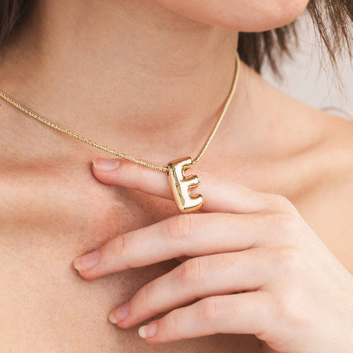 Large Balloon Initial Necklace
