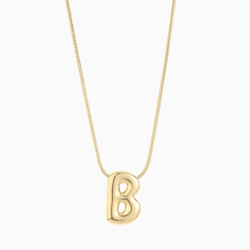 Large Balloon Initial Necklace