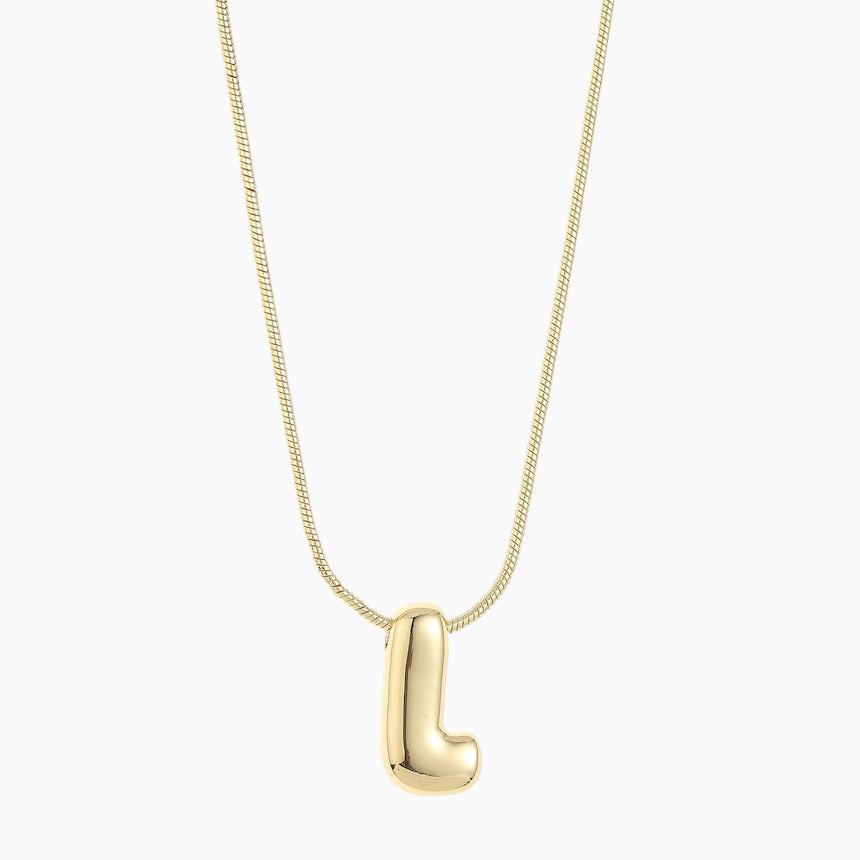 Large Balloon Initial Necklace