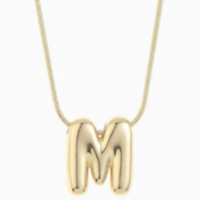 Large Balloon Initial Necklace