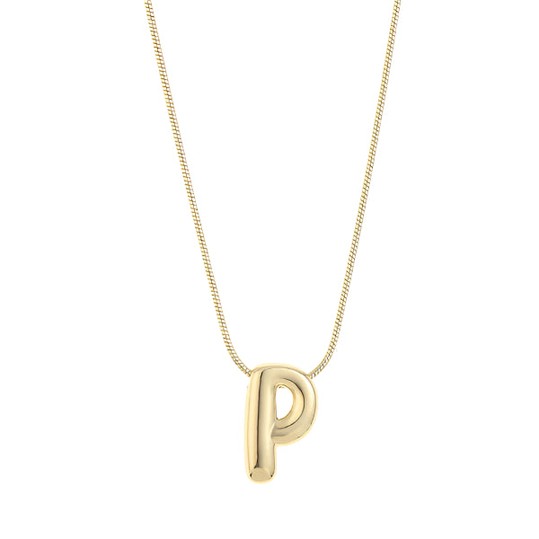 Large Balloon Initial Necklace