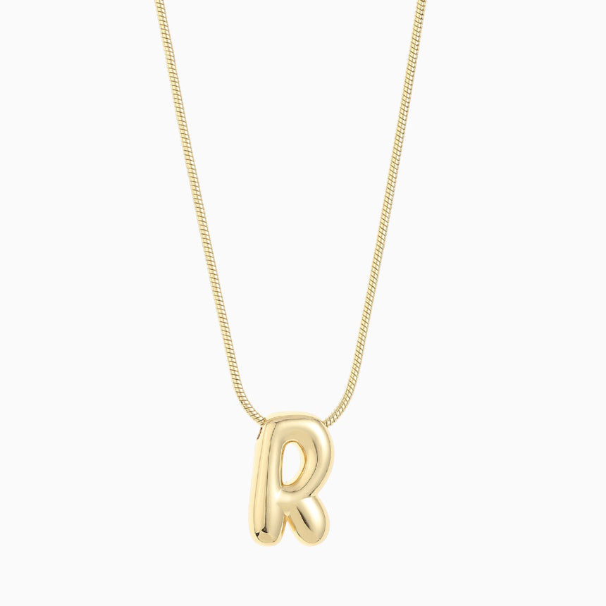 Large Balloon Initial Necklace