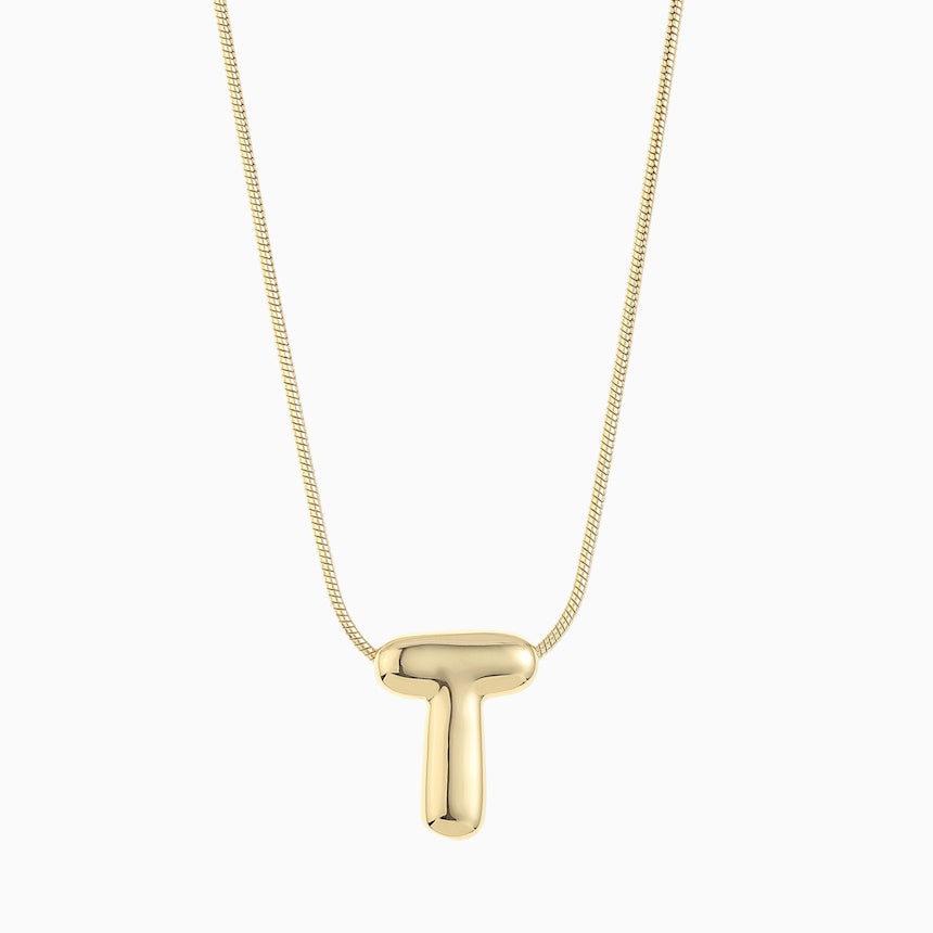 Large Balloon Initial Necklace
