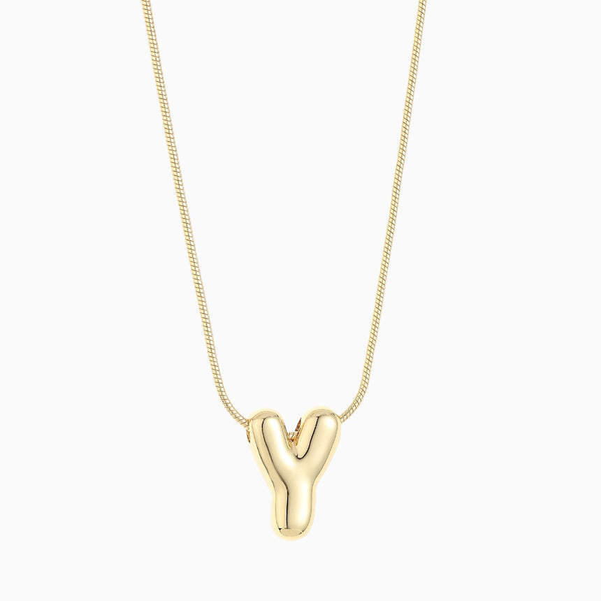 Large Balloon Initial Necklace