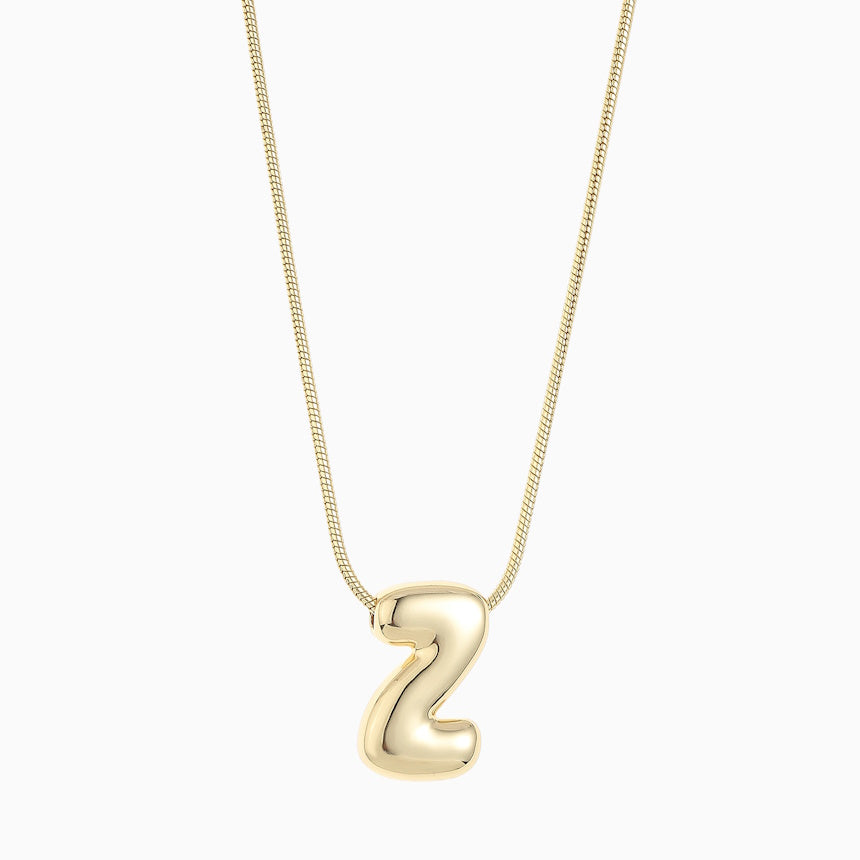 Large Balloon Initial Necklace