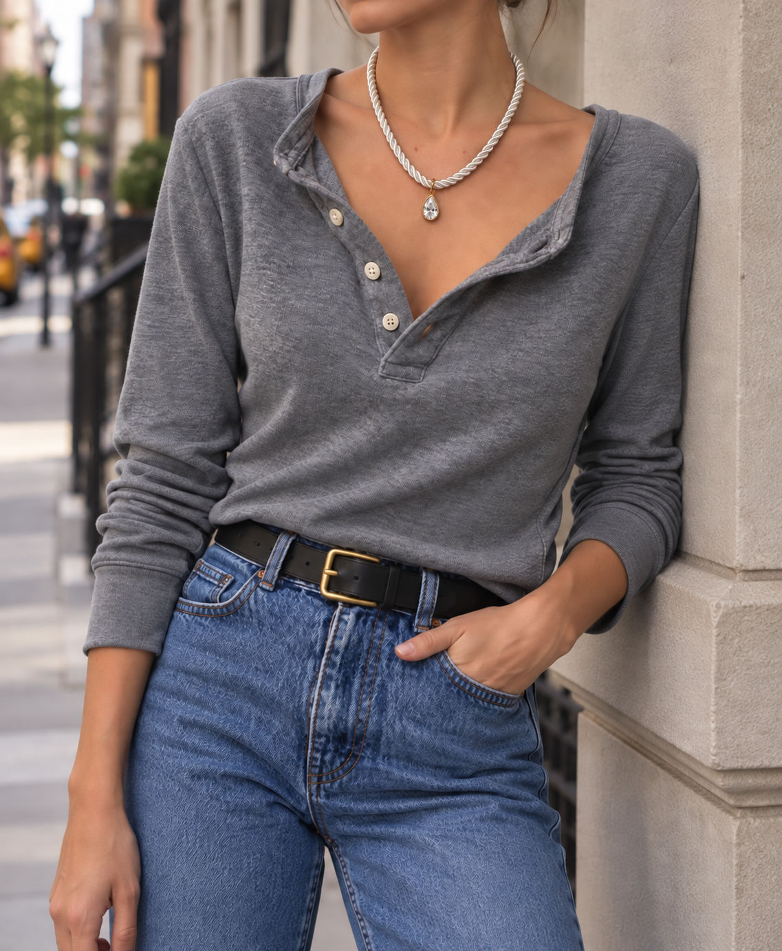 Twisted Tide Drop Necklace