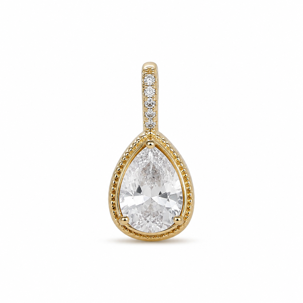 Pavé Pear Charm