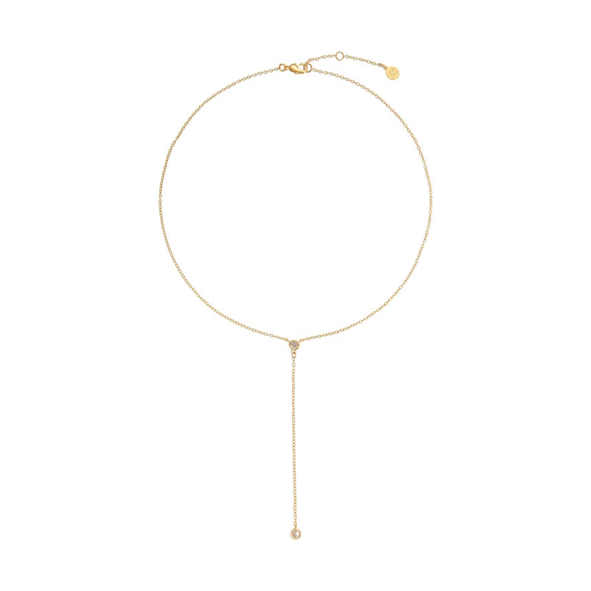 Diamond Bezel Lariat