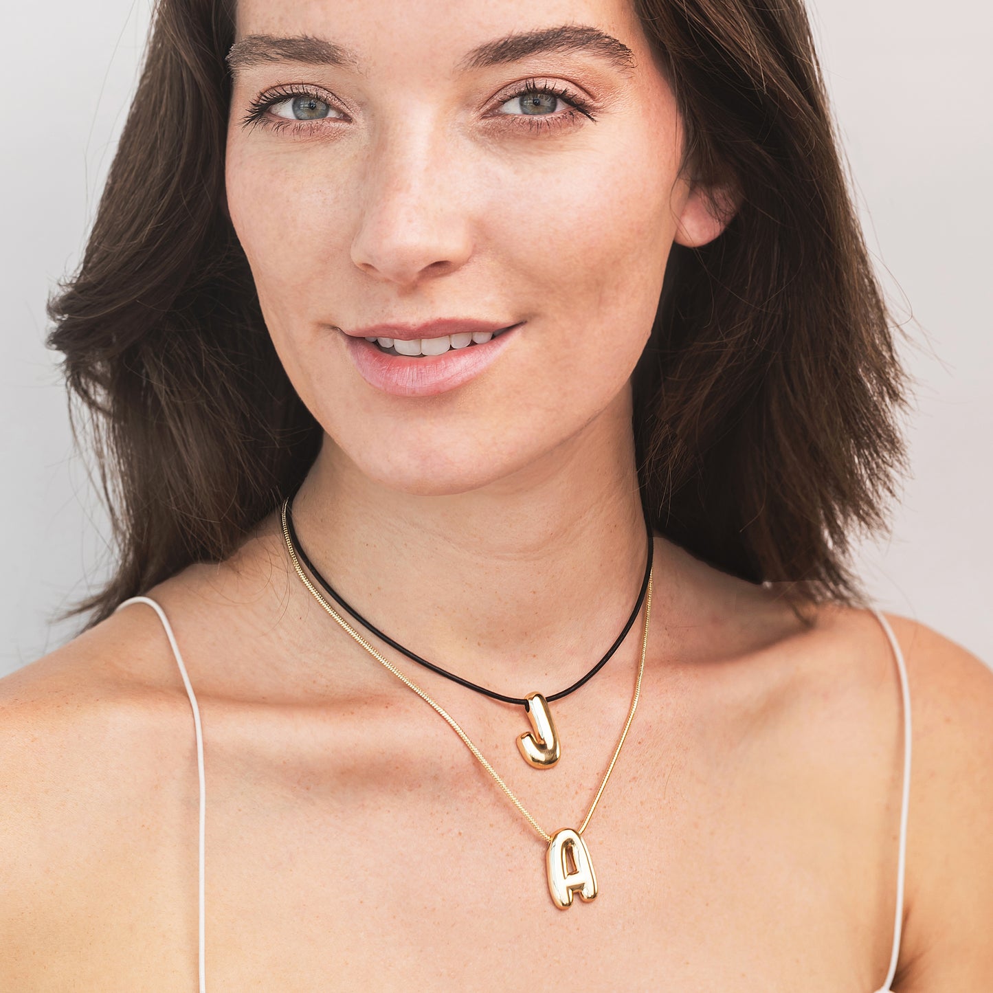 Large Balloon Initial Necklace