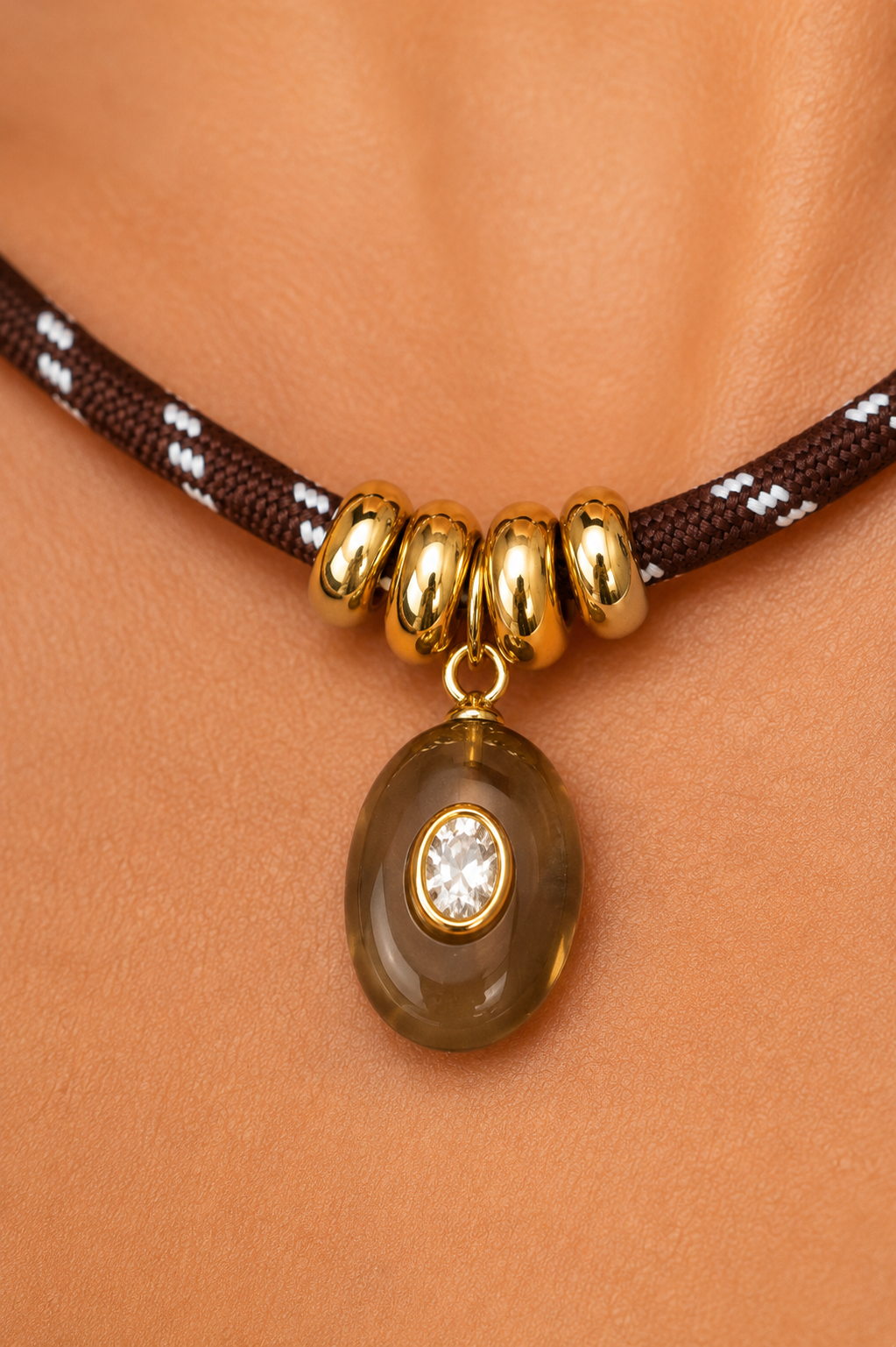 Brown Cord Necklace - Leo & Luca