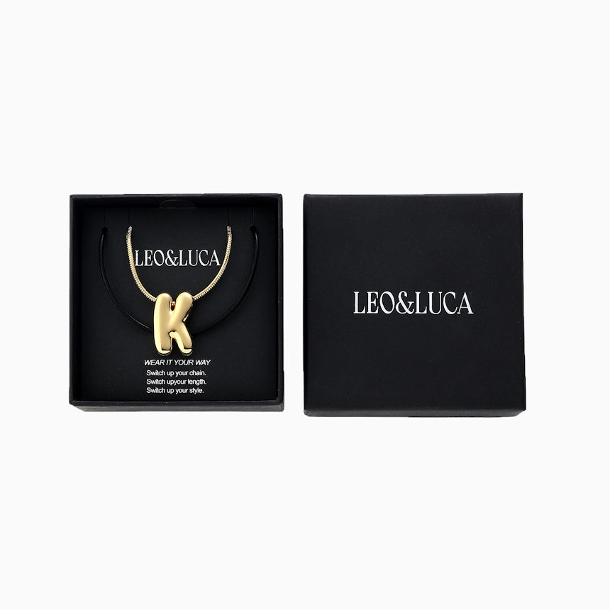 Large Balloon Initial Necklace