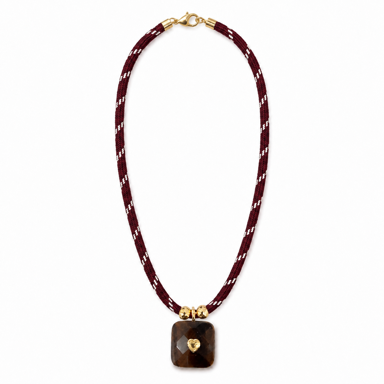Slate Cord Necklace- Brown