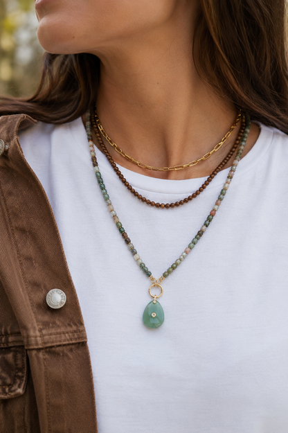 Sage Harbor Drop Necklace