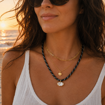 Oval Cord Necklace