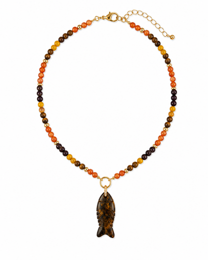 Cove Fish Beaded Necklace