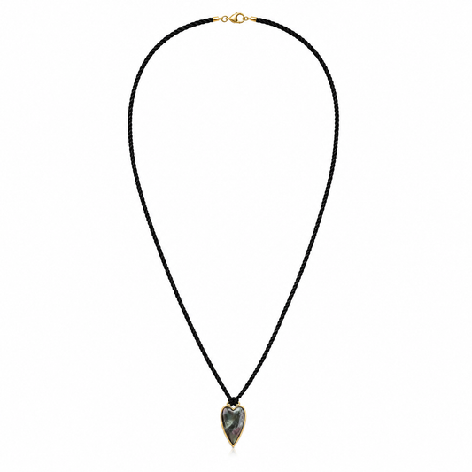 Eclipse Heart Cord Necklace