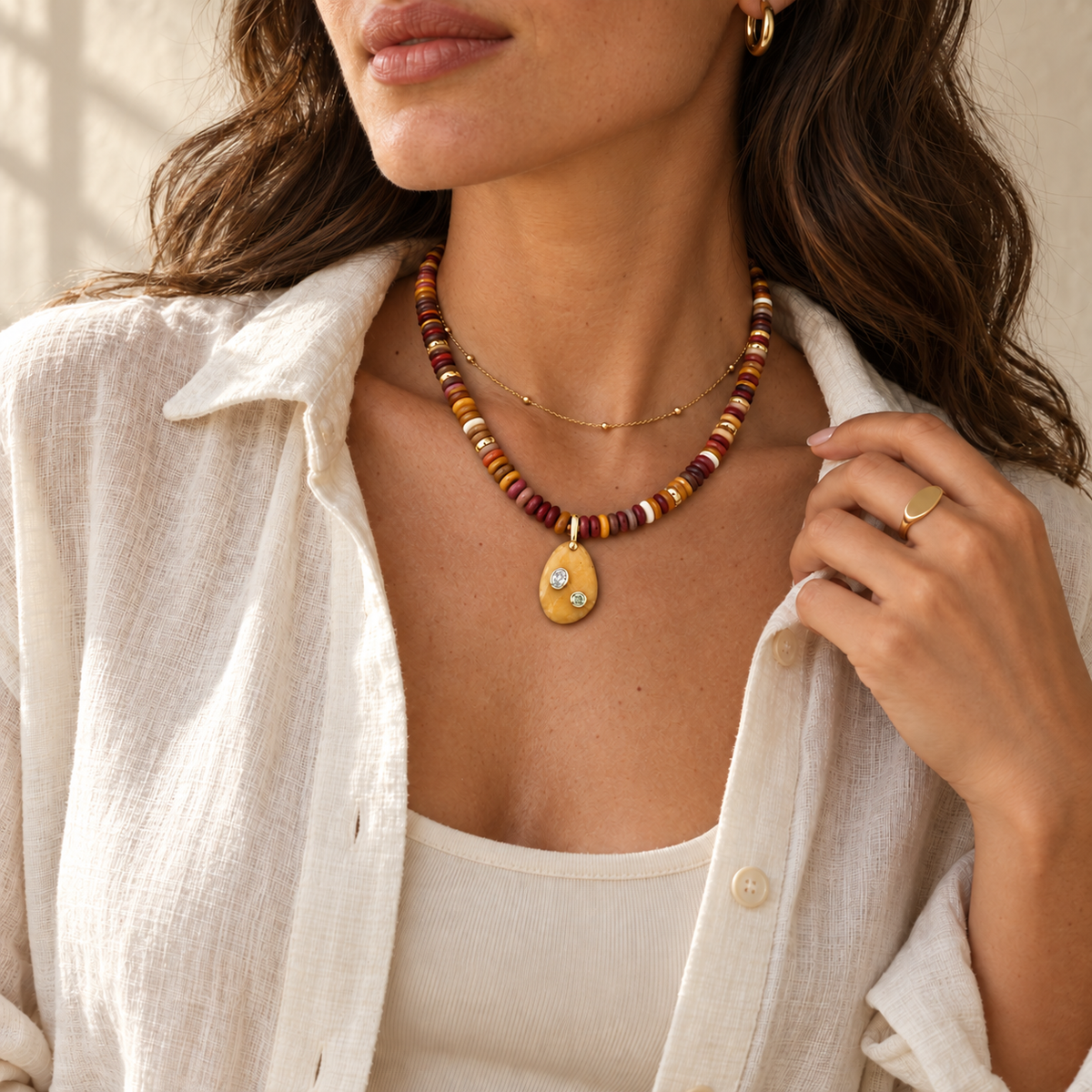 Celeste Sunstone Necklace