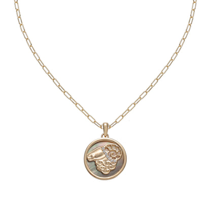 Zodiac Medallion Pendant