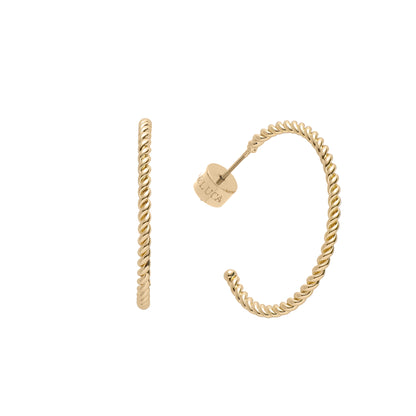 Rope Twist Hoops