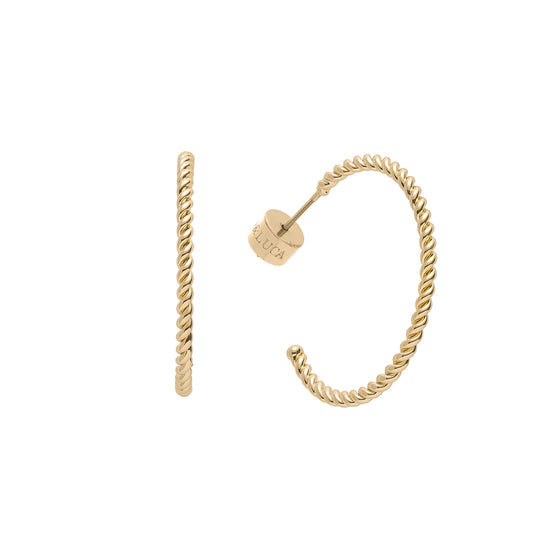 Rope Twist Hoops
