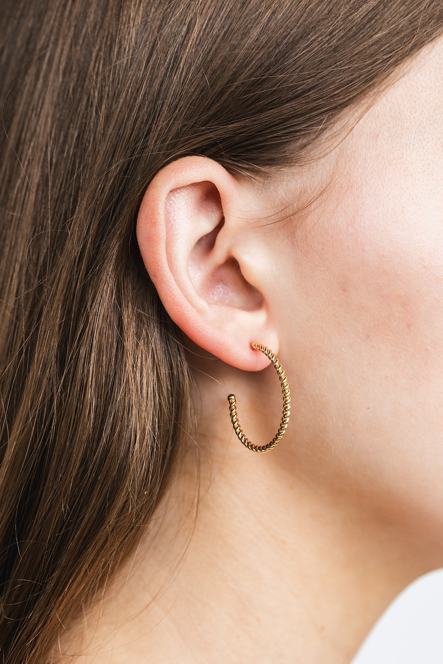 Rope Twist Hoops