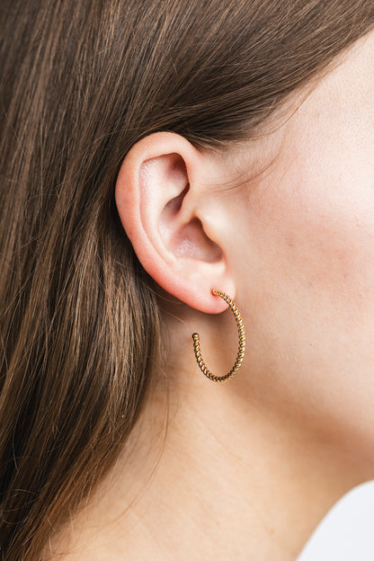 Rope Twist Hoops