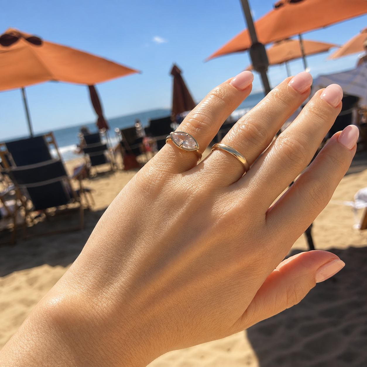 Marquise Pinky Ring