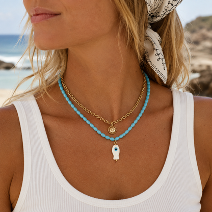 Capri Eye Fish Necklace