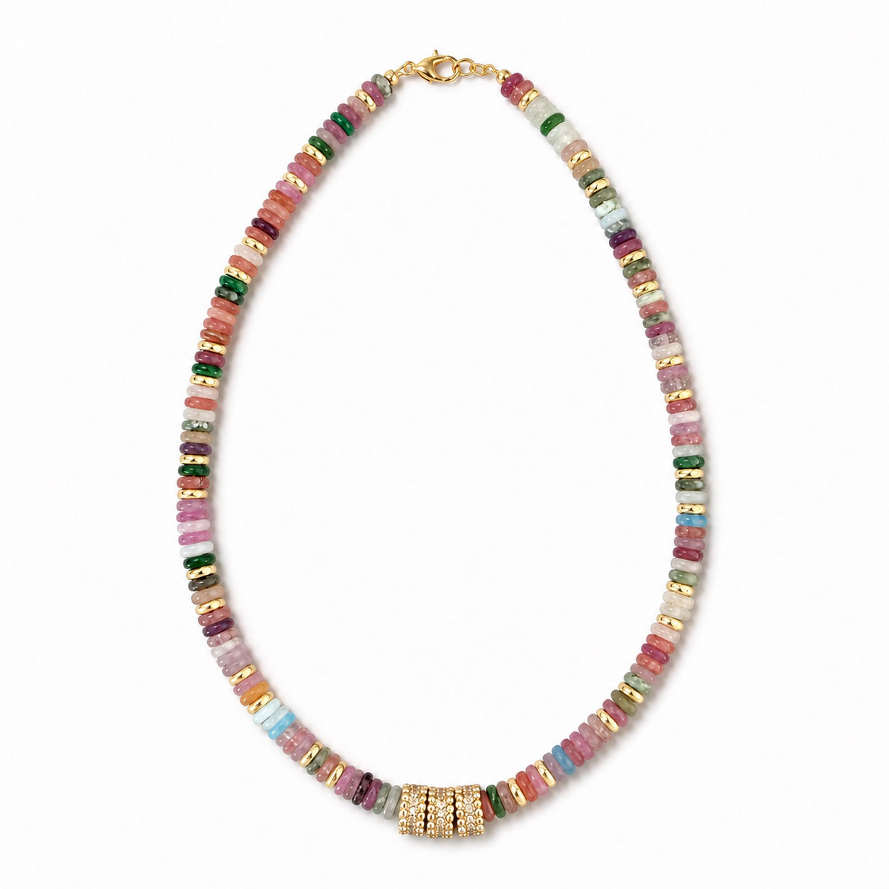 Rainbow Rondelle Necklace