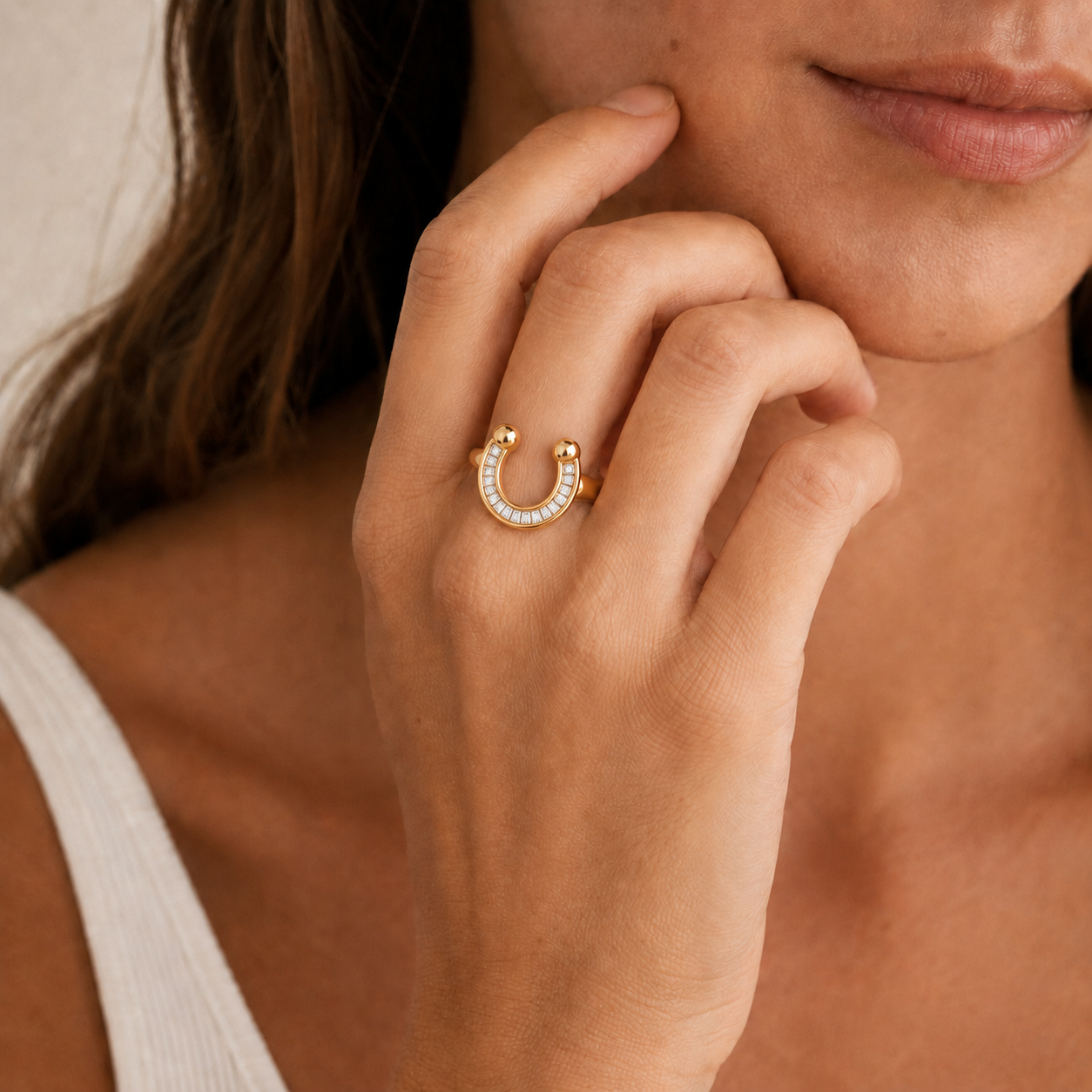 Lucky Horseshoe Ring