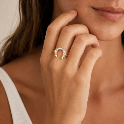Lucky Horseshoe Ring