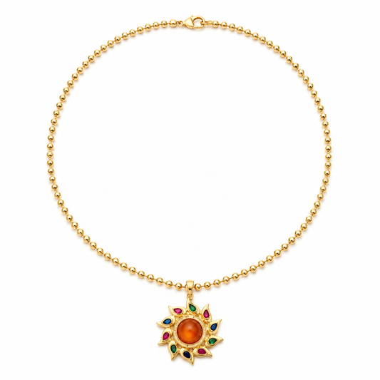 Mira Sun Pendant Necklace