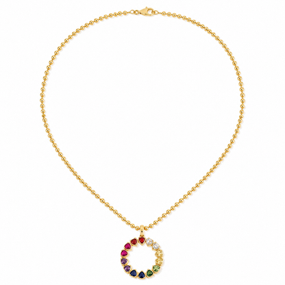 Rainbow Halo Necklace