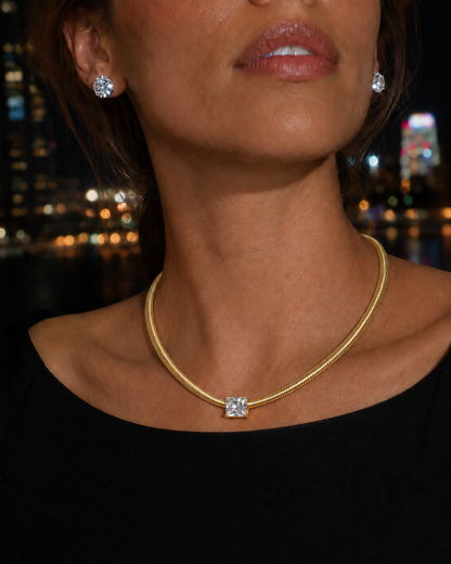 Lumi Square Collar Necklace