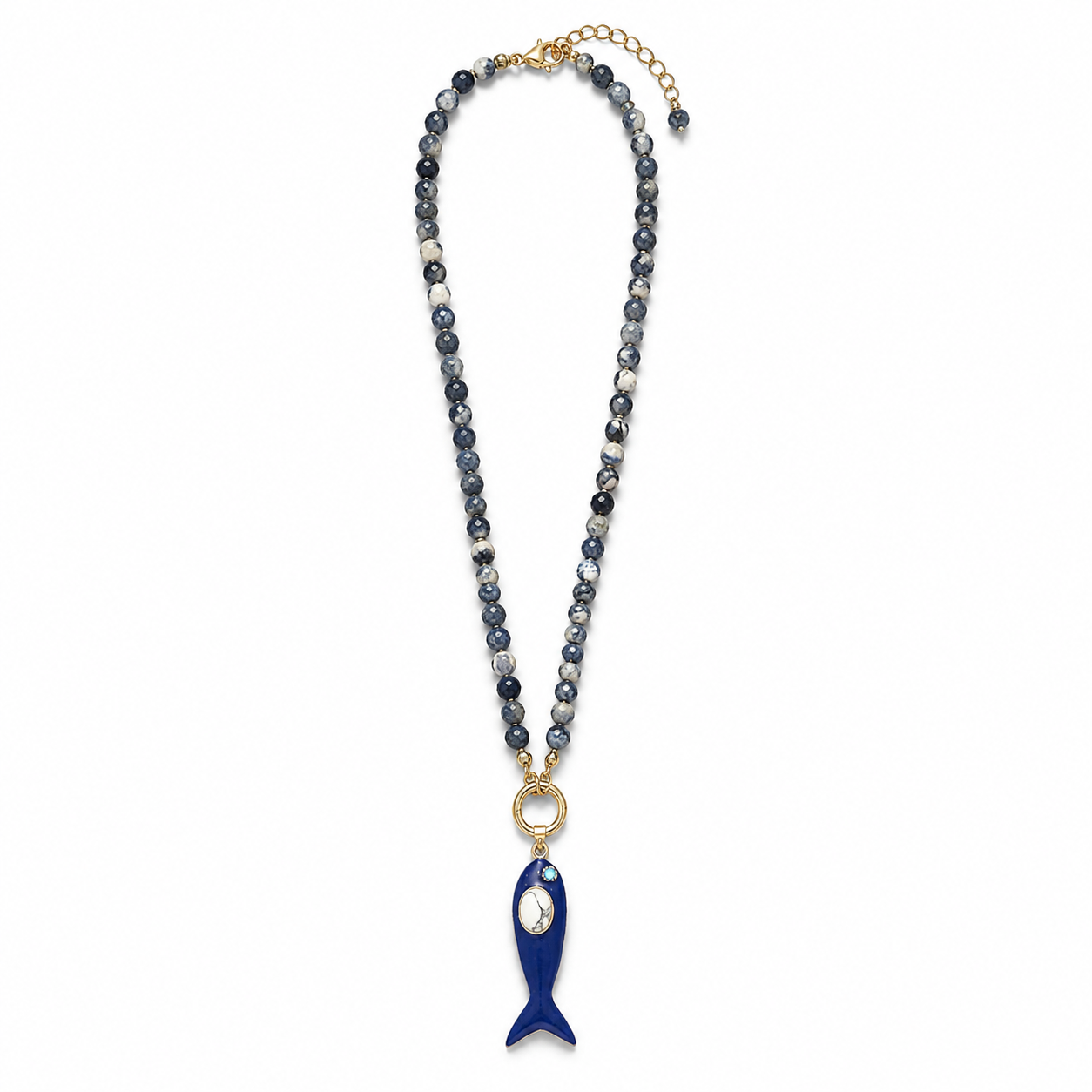 Indigo Fish Pendant