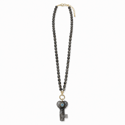 Midnight Key Necklace