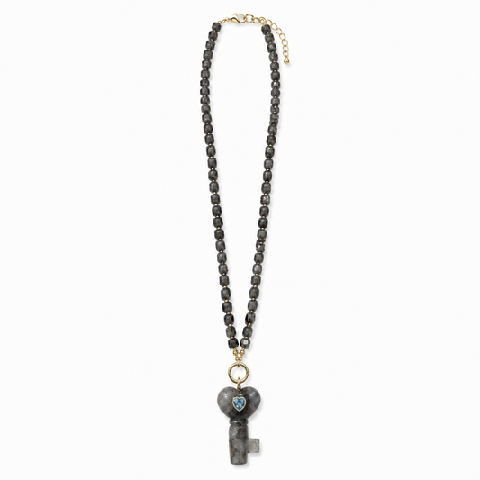 Midnight Key Necklace