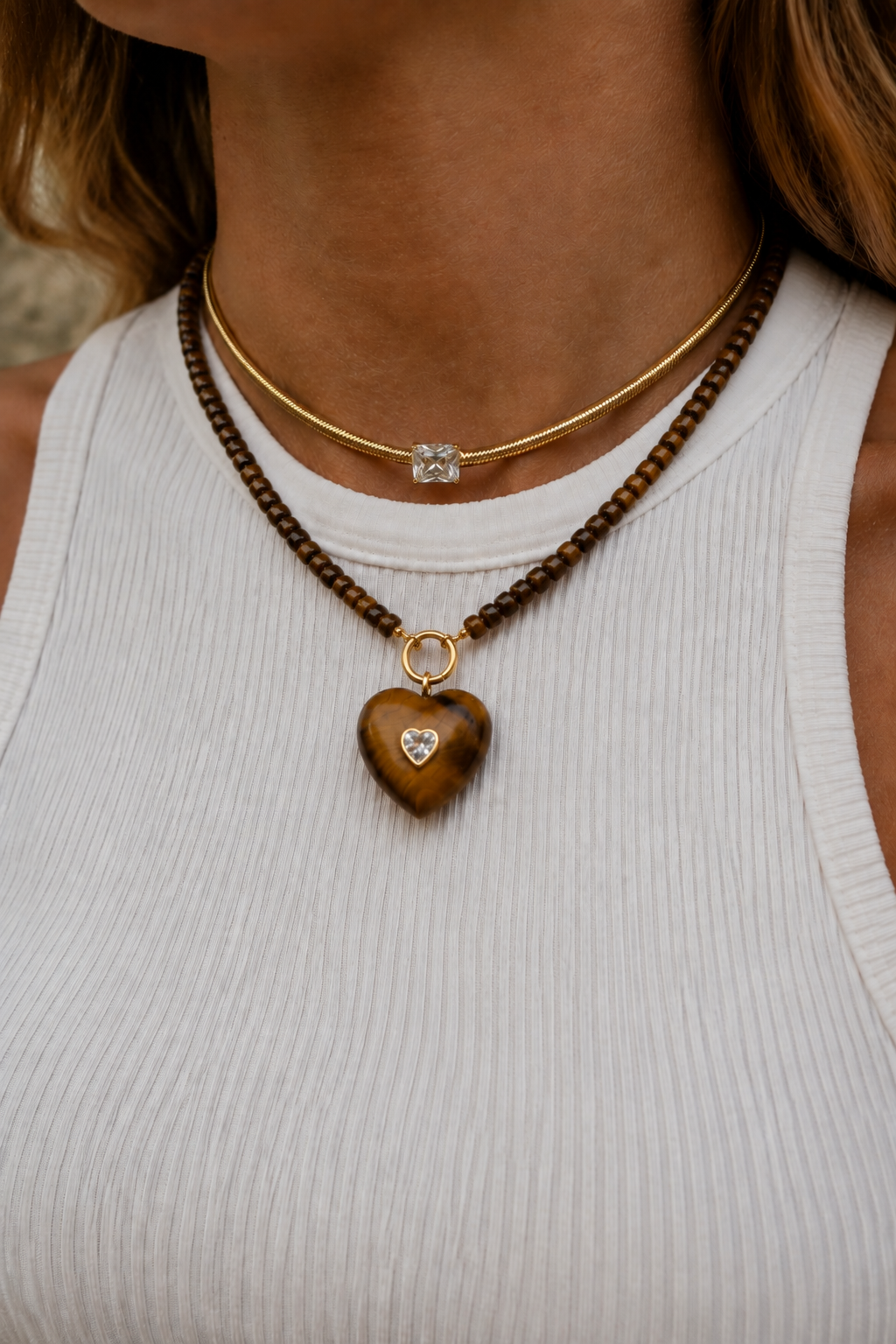 Tiger Heart Necklace