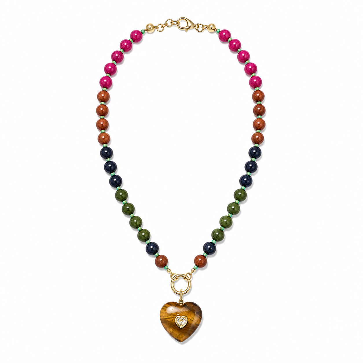 Tiger Muse Heart Neckace