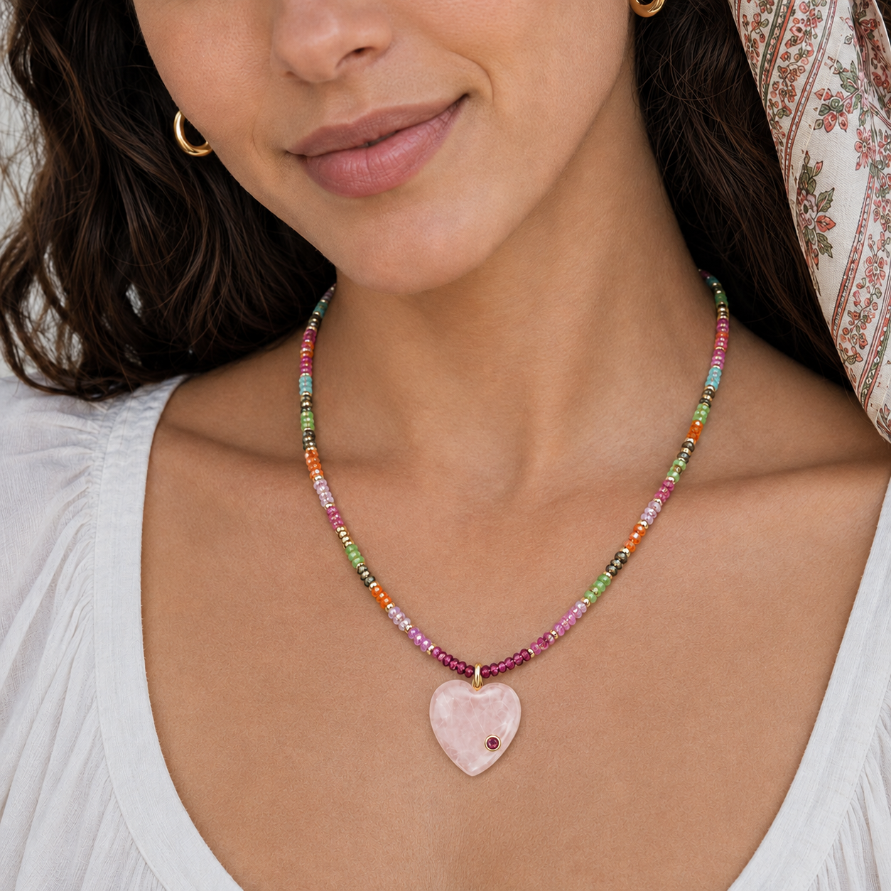Rose Heart Muse Necklace