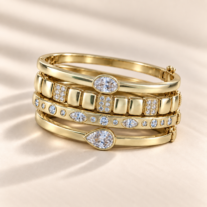 Oval Hinged Bangle