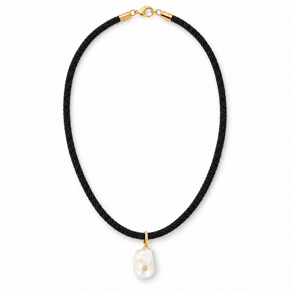 Luna Pear Cord Necklace