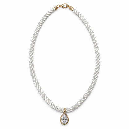 Twisted Tide Drop Necklace