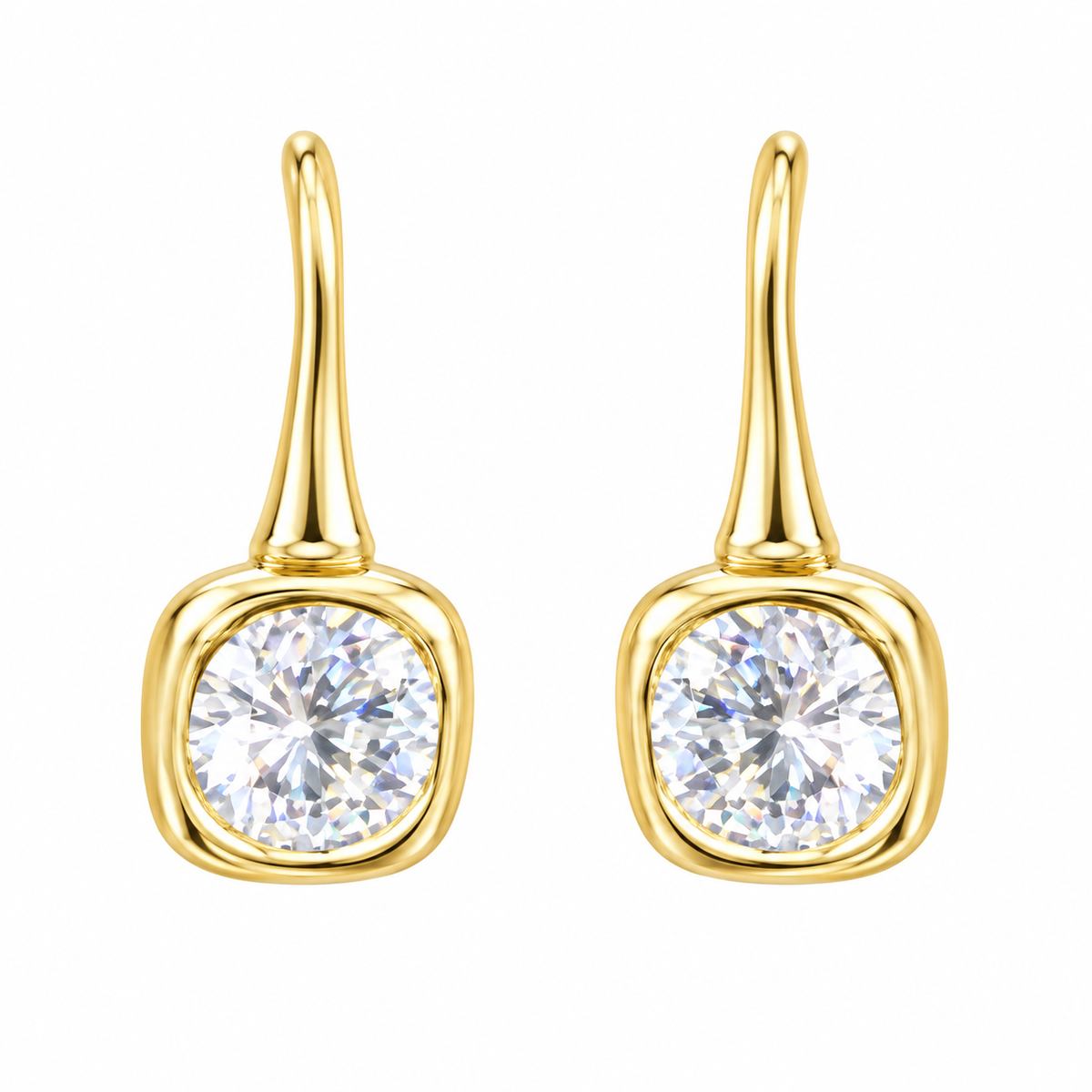 Cushion Glow Drop Earrings