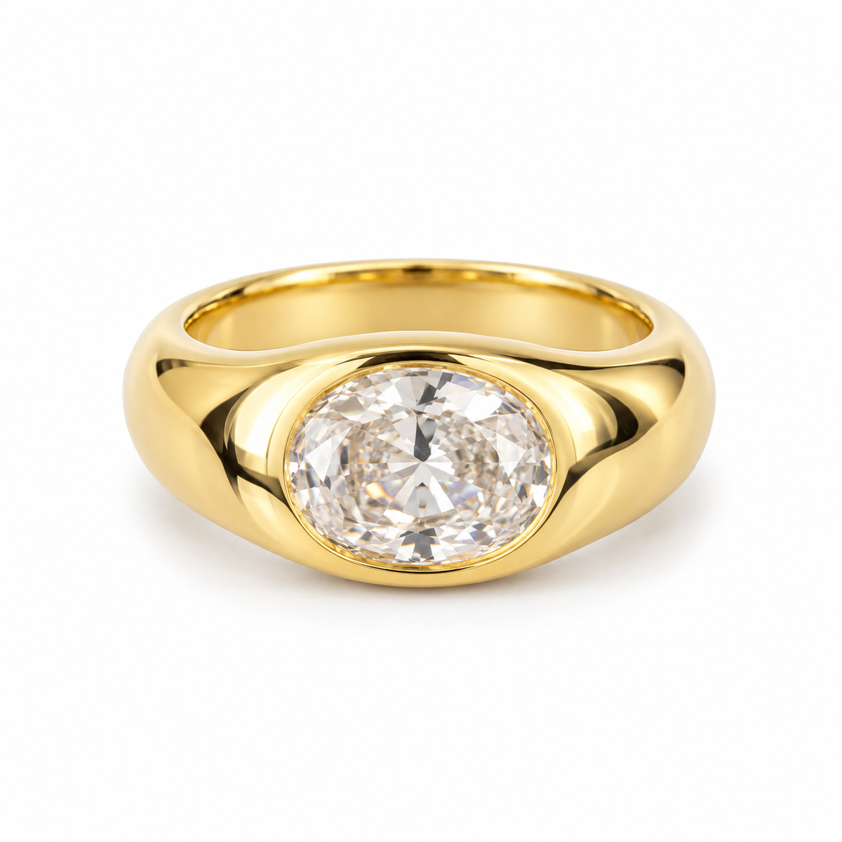 Halo Signet Ring