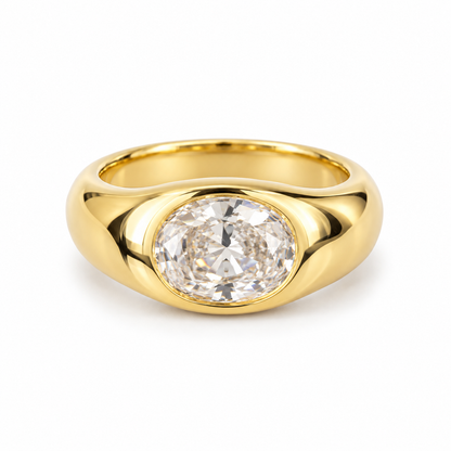 Halo Signet Ring