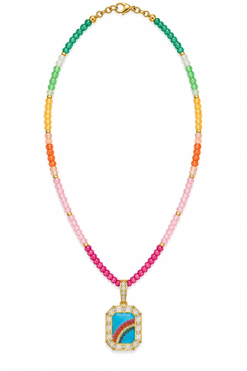 Rainbow Row Necklace
