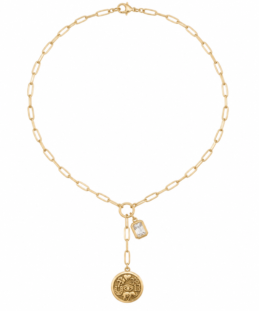 Lucky 13 Lariat Necklace