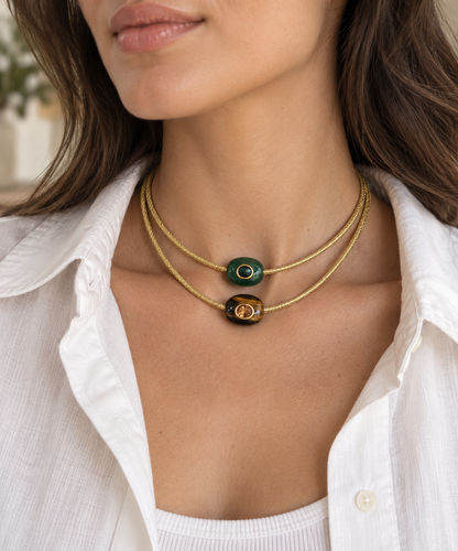 Gold Solara Magnetic Cord Necklace